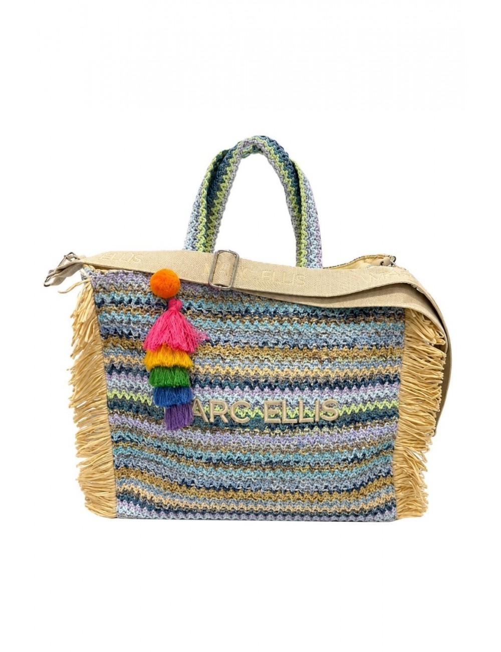 borsa marc ellis DONNA MULTICOLOR SKY - BUBY S. CLAIRE L vista frontale