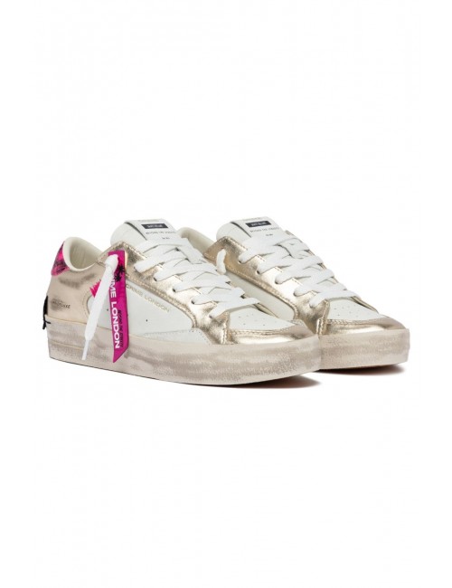 scarpe crime london DONNA BIANCHE E PLATINO - 29119EE8.26 vista frontale