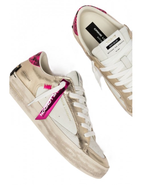 scarpe crime london DONNA BIANCHE E PLATINO - 29119EE8.26 vista superiore