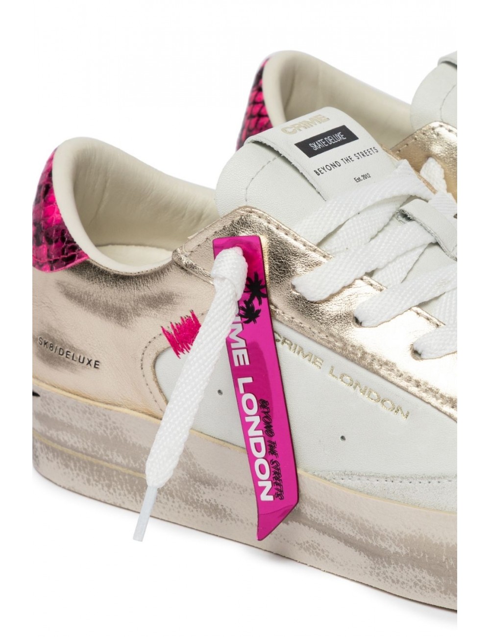 scarpe crime london DONNA BIANCHE E PLATINO - 29119EE8.26 vista dettaglio