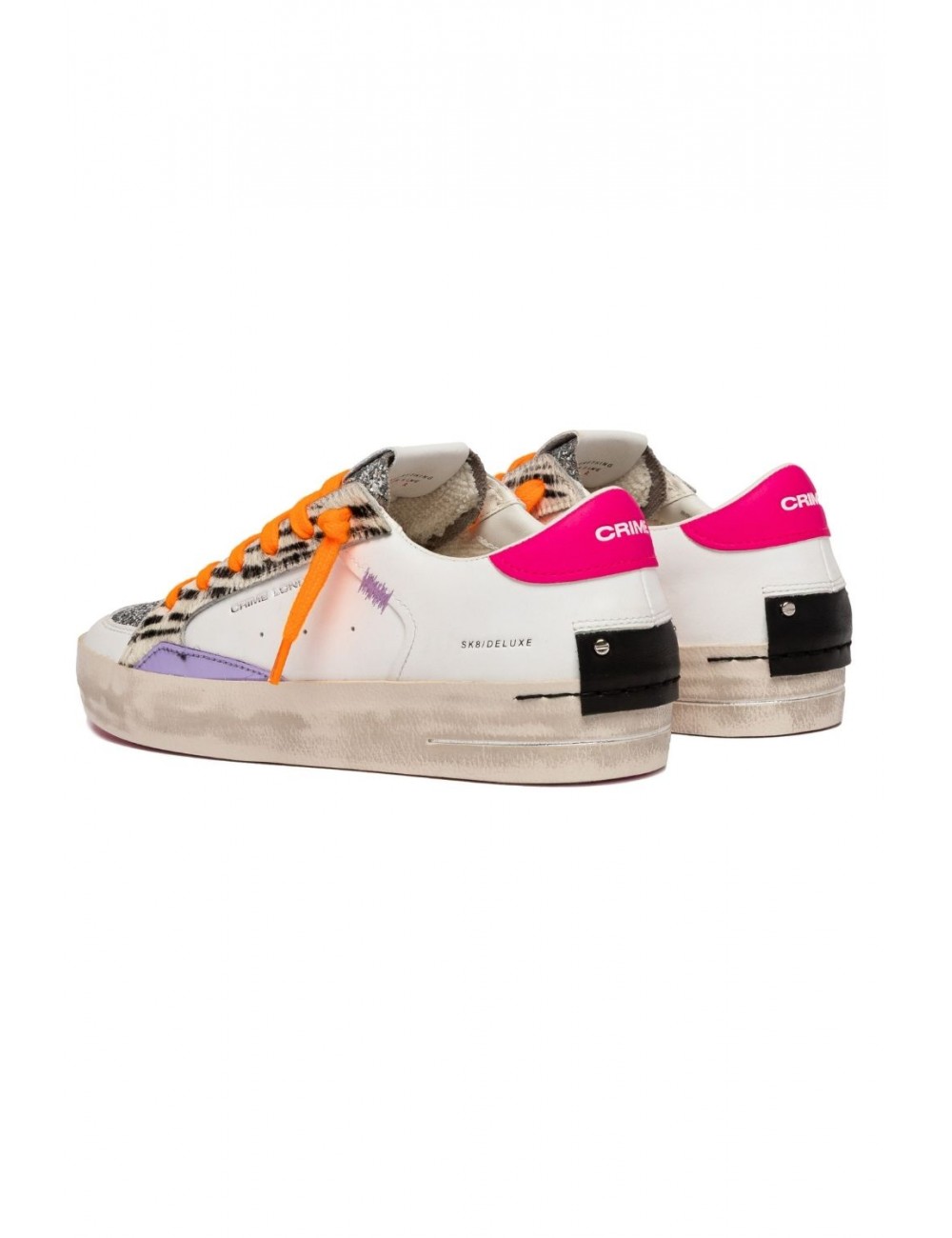 scarpe crime london DONNA BIANCHE E ARGENTO - 29105PP8.68 vista posteriore