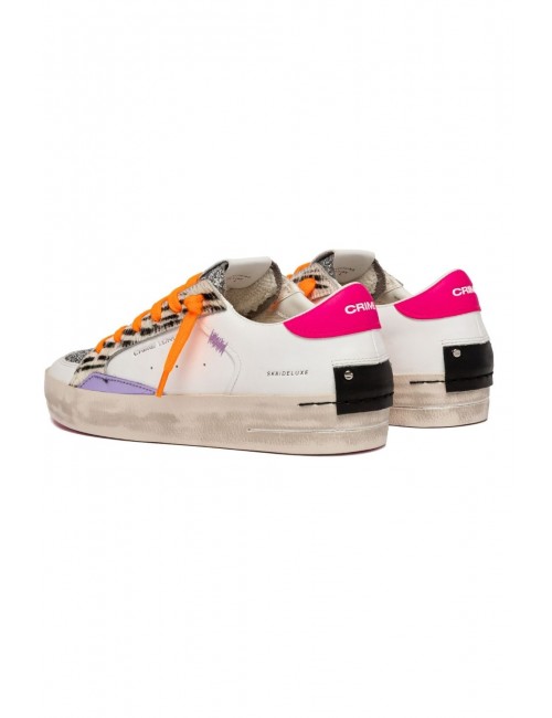 scarpe crime london DONNA BIANCHE E ARGENTO - 29105PP8.68 vista posteriore