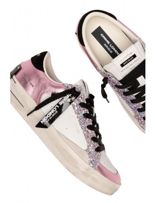 scarpe crime london DONNA BIANCHE E ROSA - 25118II8.73 vista superiore