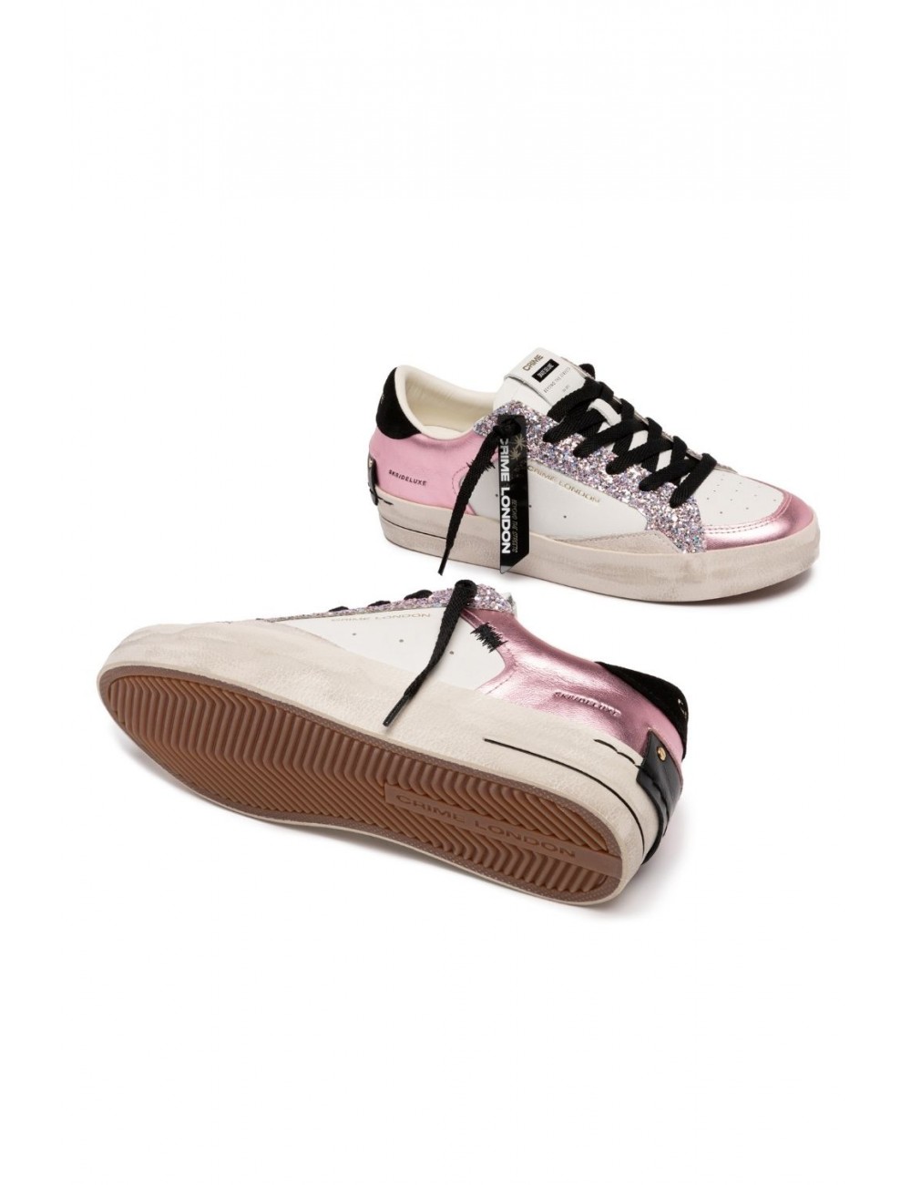 scarpe crime london DONNA BIANCHE E ROSA - 25118II8.73 vista dettagli
