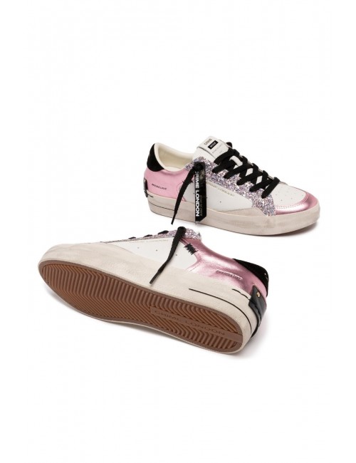 scarpe crime london DONNA BIANCHE E ROSA - 25118II8.73 vista dettagli