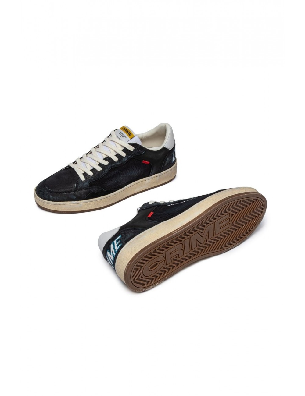 scarpe crime london UOMO NERE - 14207PP7.20 vista dettagli