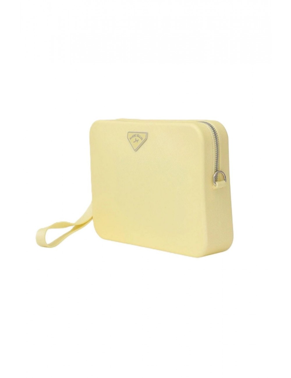 borsa marc ellis DONNA WAX YELLOW E SILVER - FLAT FLOWE 26 vista laterale