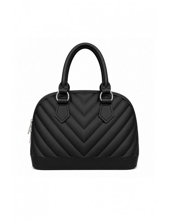 borsa marc ellis DONNA BLACK E SILVER - FLAT MAYA M vista frontale