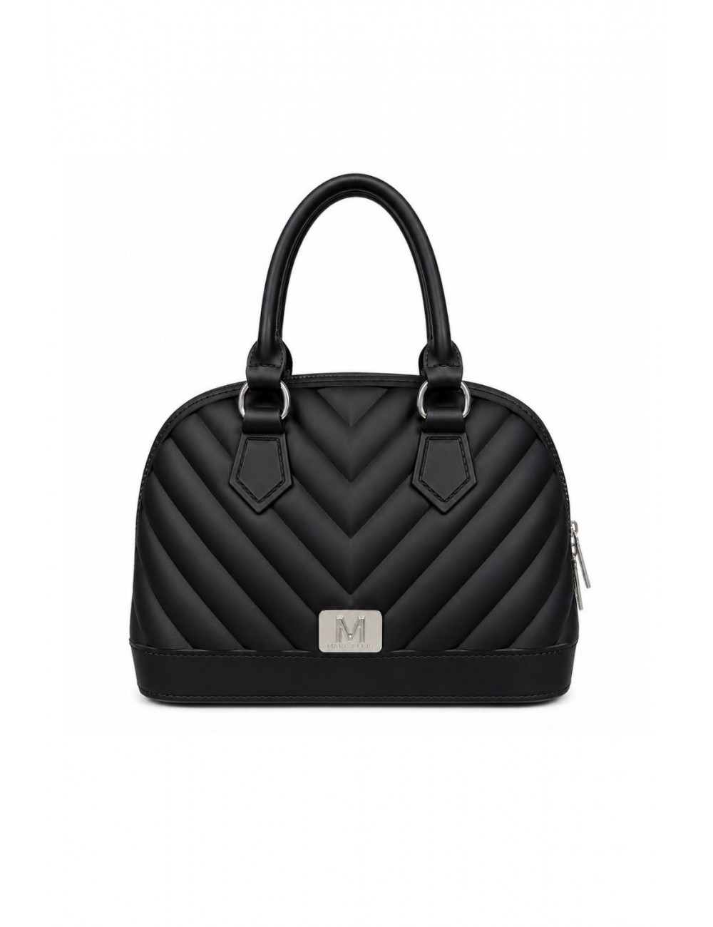 borsa marc ellis DONNA BLACK E SILVER - FLAT MAYA M vista frontale