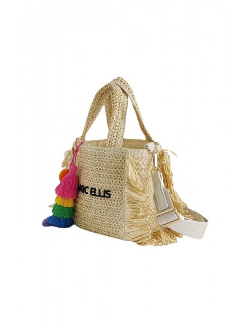 borsa marc ellis DONNA BEIGE NATURAL - BUBY S. CLAIRE S vista laterale