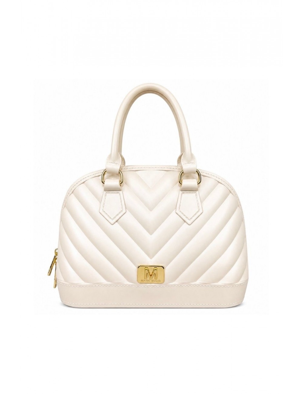 borsa marc ellis DONNA BEIGE E LIGHT GOLD - FLAT MAYA M vista frontale