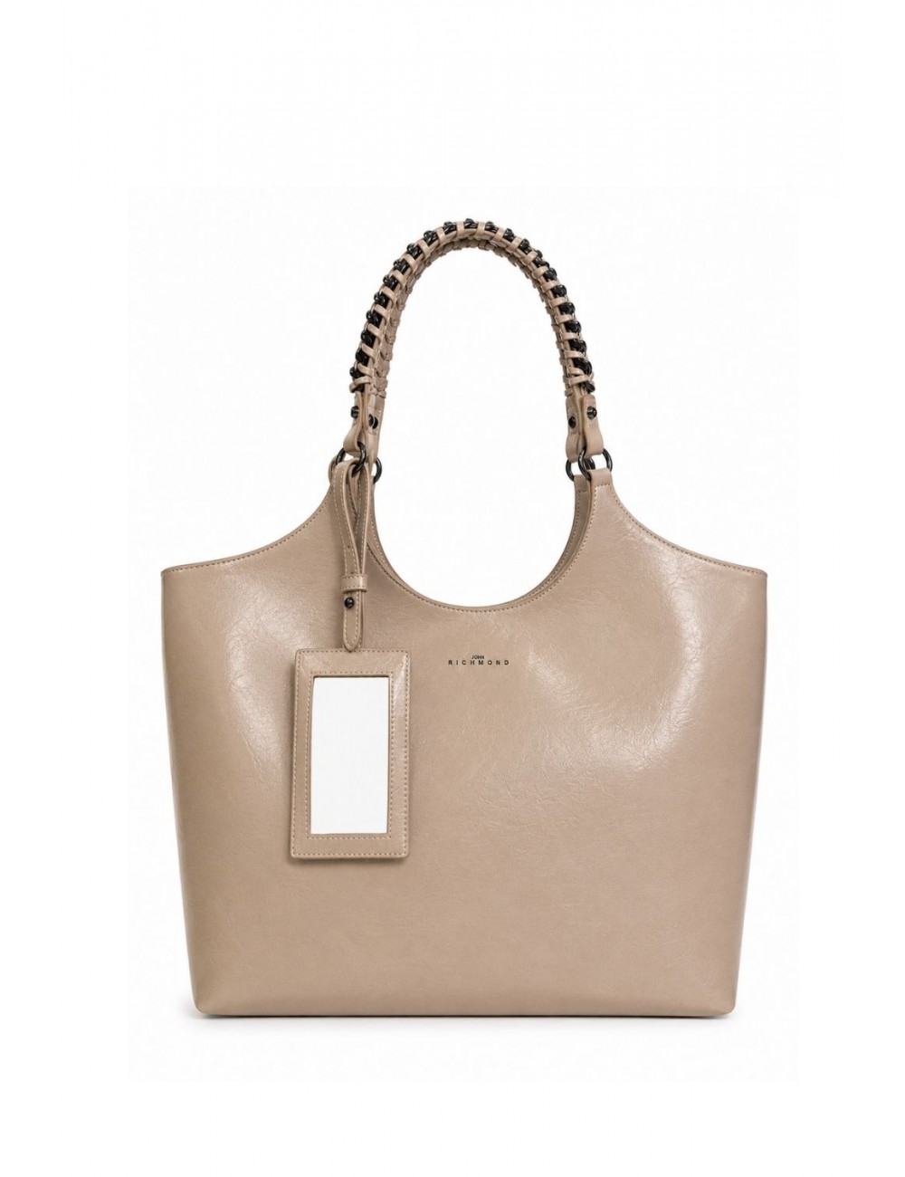 borsa john richmond DONNA BEIGE MUD - RWP26348BO vista frontale