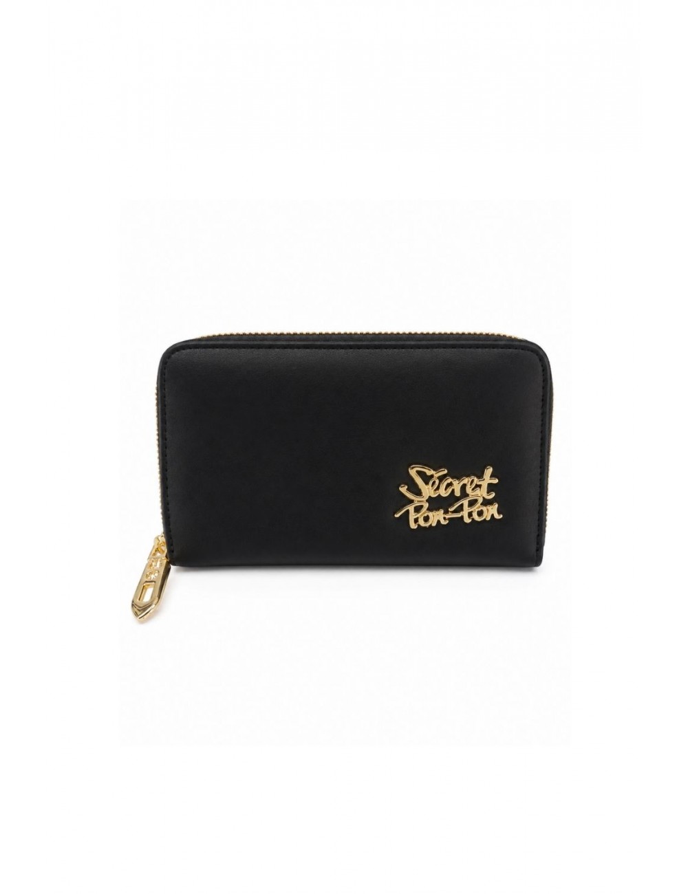 portafoglio secret pon pon DONNA BLACK - MARLENE WALLET - vista frontale
