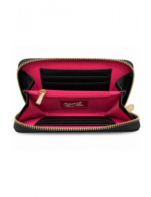 portafoglio secret pon pon DONNA BLACK - MARLENE WALLET - vista interna