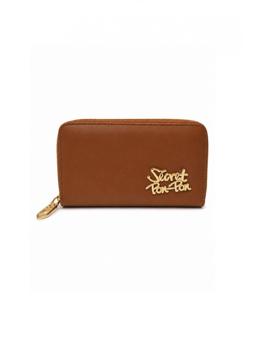 portafoglio secret pon pon DONNA CUOIO LIGHT TAN - MARLENE WALLET vista frontale