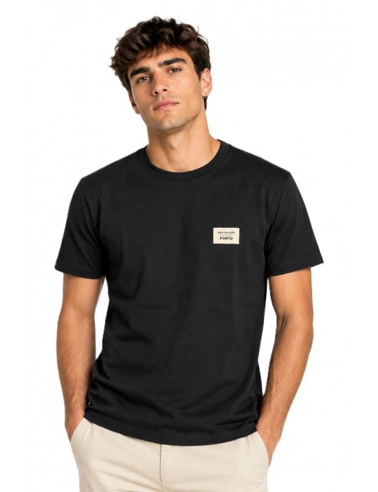 t-shirt save the duck UOMO NERA 10000 - DT2804M - BESY22 FORD vista frontale