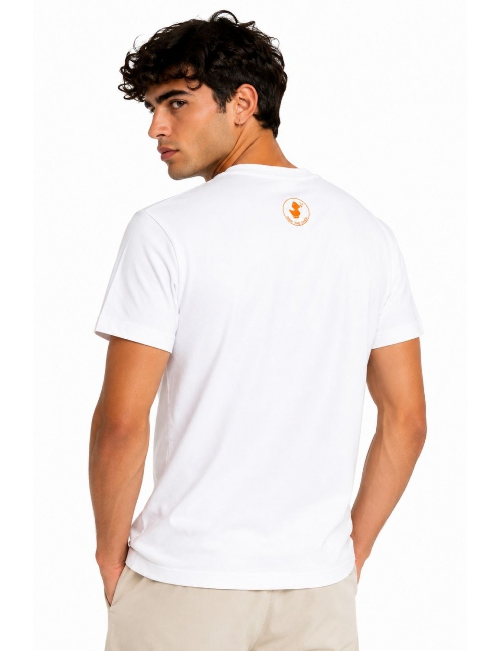 t-shirt save the duck UOMO BIANCA 00000 - DT1715M - BESY22 NALO vista posteriore