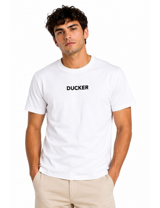 t-shirt save the duck UOMO BIANCA 00000 - DT1715M - BESY22 NALO vista frontale