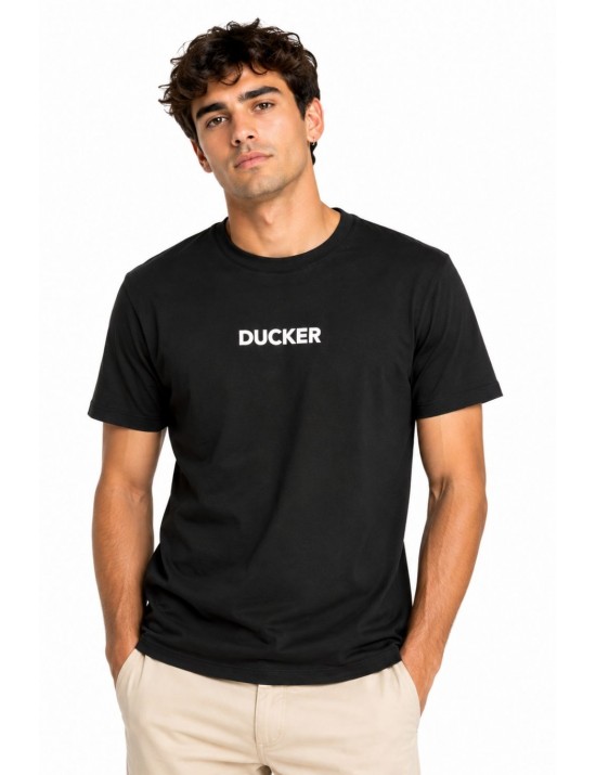 t-shirt save the duck UOMO NERA 10000 - DT1715M - BESY22 NALO vista frontale