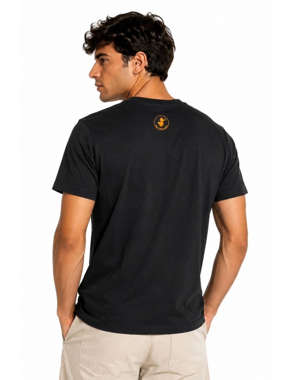 t-shirt save the duck UOMO NERA 10000 - DT1715M - BESY22 NALO vista frontale