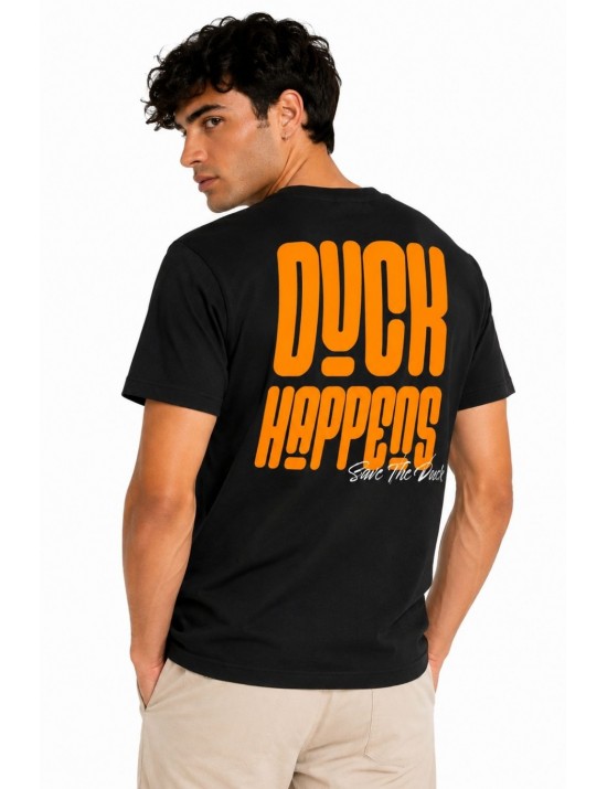 t-shirt save the duck UOMO NERA 10000 - DT2798M - BESY22 CAM vista frontale