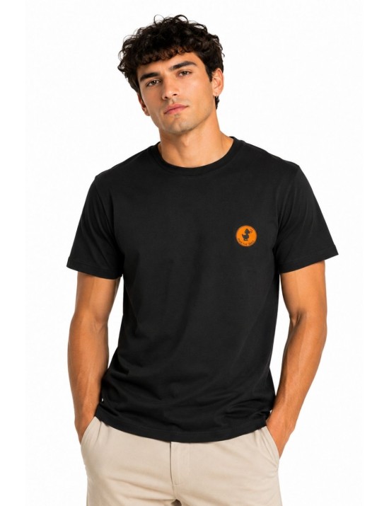 t-shirt save the duck UOMO NERA 10000 - DT2798M - BESY22 CAM vista frontale