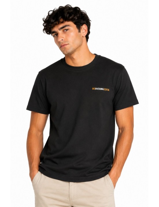 t-shirt save the duck UOMO NERA 10000 - DT2795M - BESY21 ABRAM vista frontale