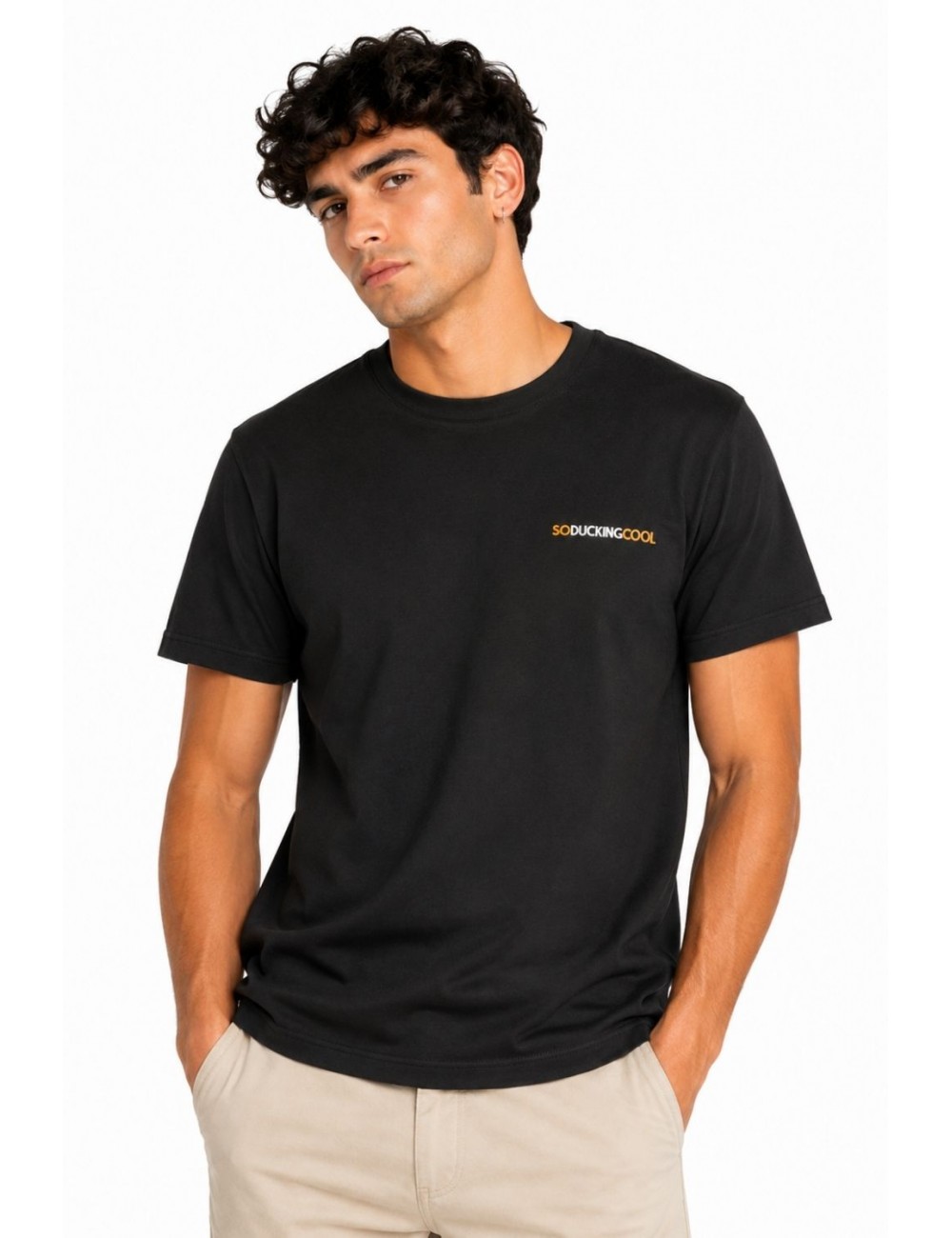 t-shirt save the duck UOMO NERA 10000 - DT2795M - BESY21 ABRAM vista frontale
