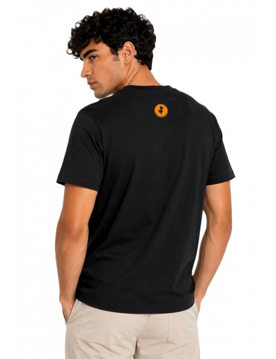 t-shirt save the duck UOMO NERA 10000 - DT2795M - BESY21 ABRAM vista frontale
