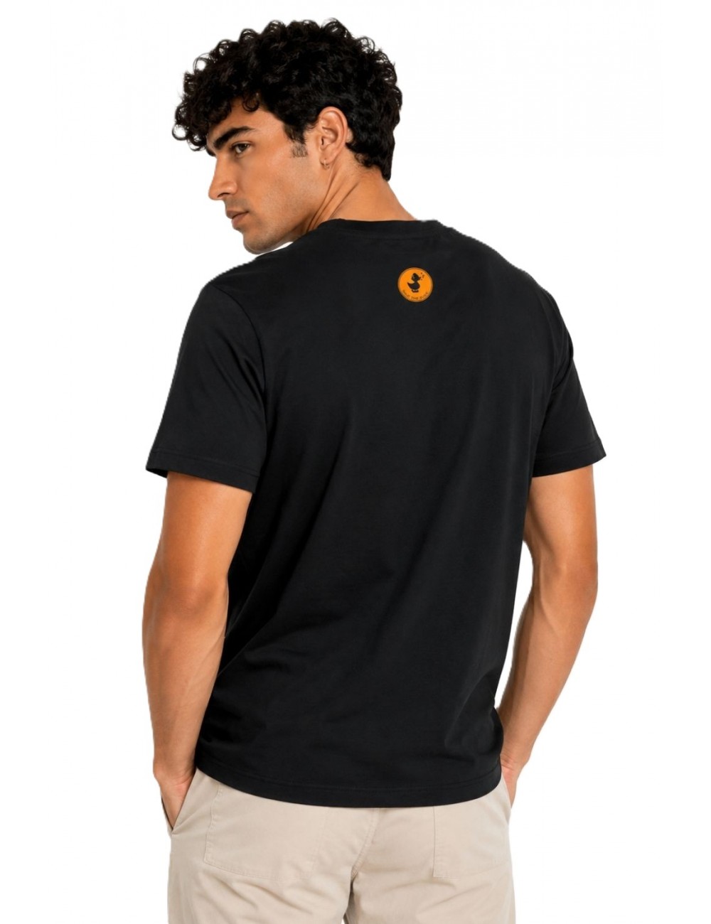 t-shirt save the duck UOMO NERA 10000 - DT2795M - BESY21 ABRAM vista posteriore