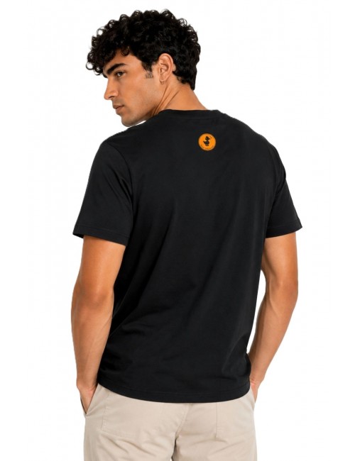 t-shirt save the duck UOMO NERA 10000 - DT2795M - BESY21 ABRAM vista posteriore