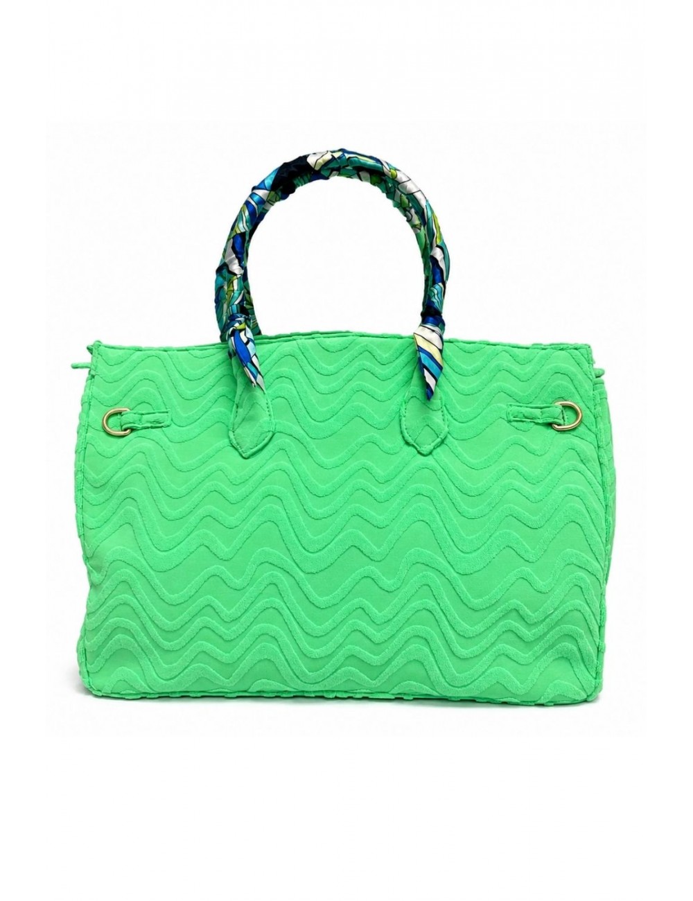 borsa secret pon pon DONNA ACID GREEN - GRACE SPONGE L vista frontale