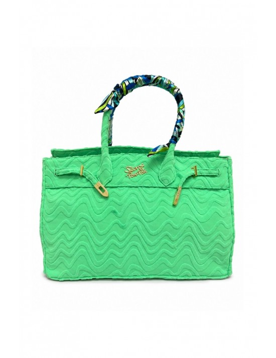 borsa secret pon pon DONNA ACID GREEN - GRACE SPONGE L vista frontale