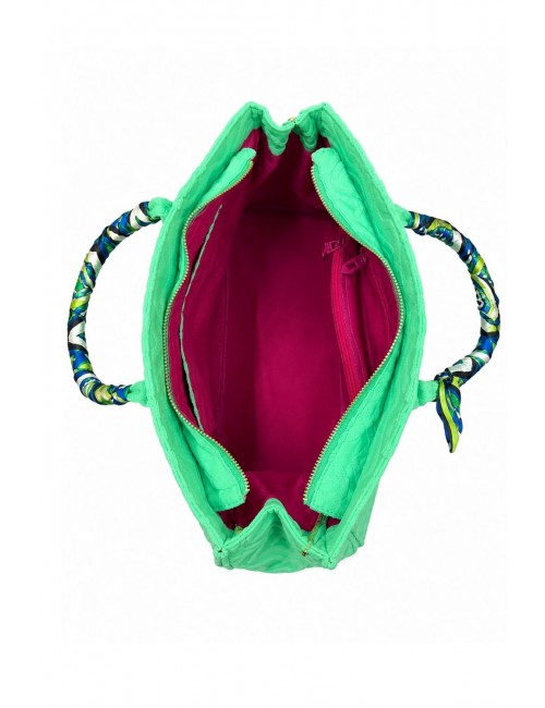 borsa secret pon pon DONNA ACID GREEN - GRACE SPONGE L vista interna