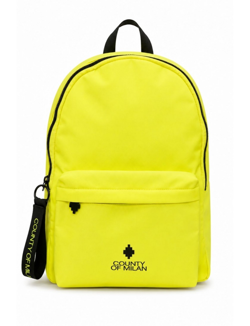 zaino marcelo burlon county of milan UNISEX GIALLO FLUO E NERO - COMAS260302 vista frontale