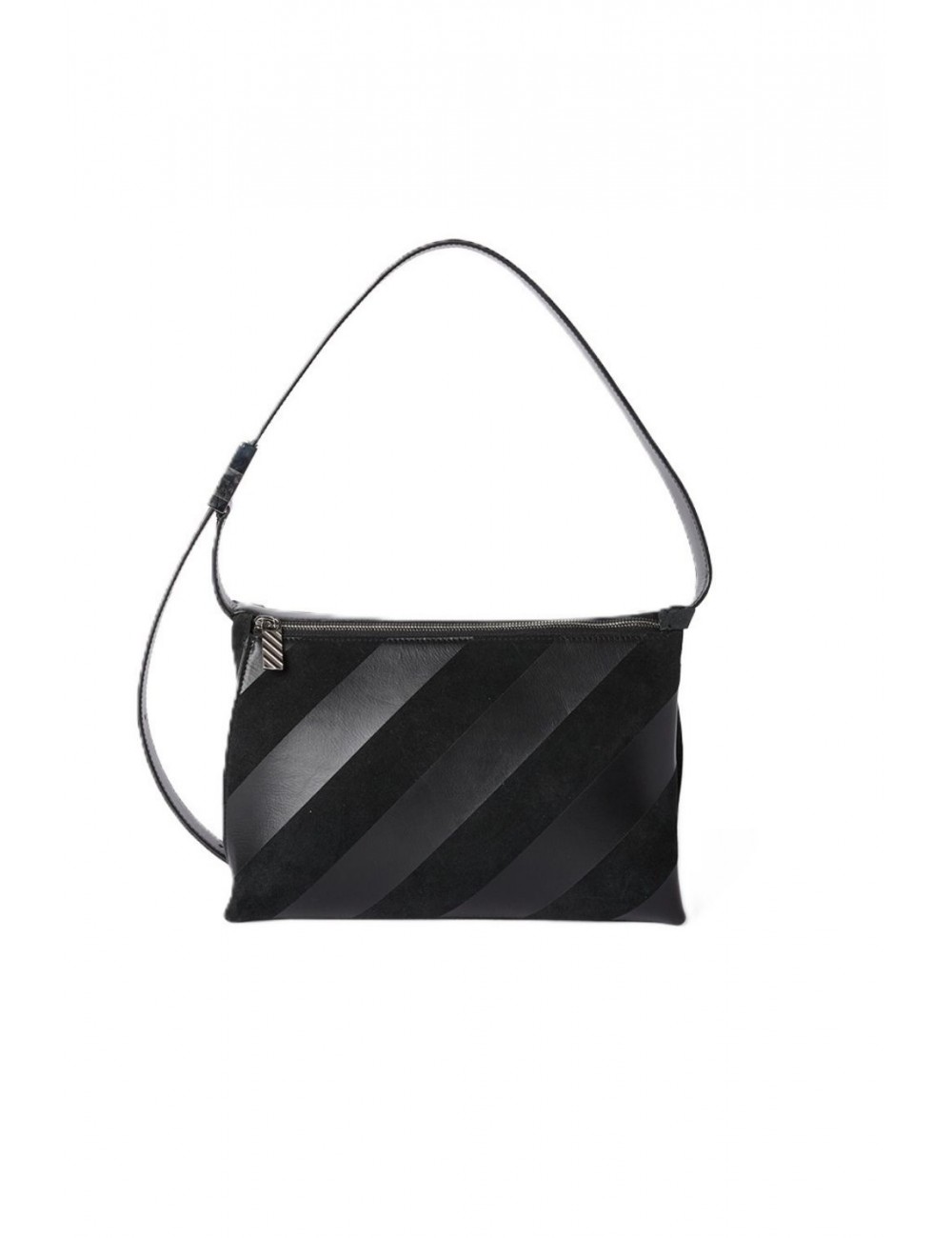borsa off-white DONNA BLACK-BLACK - OWNN18NS26LEA0011010 vista frontale
