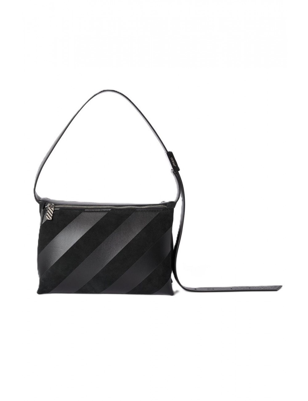 borsa off-white DONNA BLACK-BLACK - OWNN18NS26LEA0011010 vista frontale 3