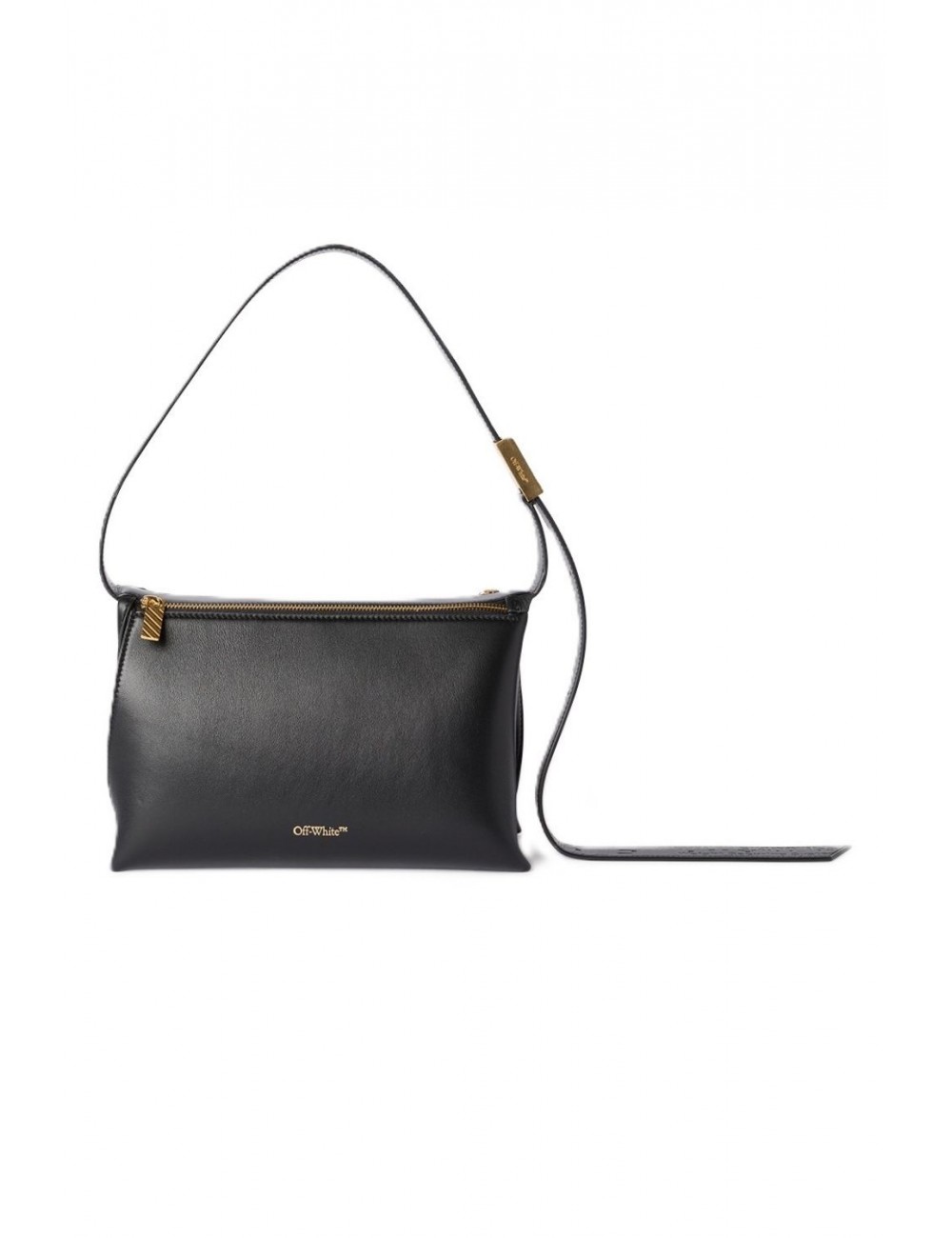 borsa off-white DONNA BLACK - OWNN18MS26LEA0011000 vista frontale 2