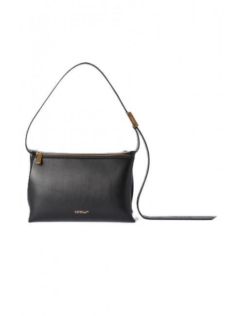 borsa off-white DONNA BLACK - OWNN18MS26LEA0011000 vista frontale 2