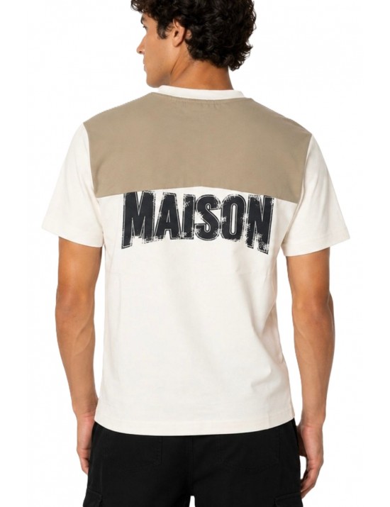 t-shirt maison 9 paris UOMO PANNA - M9M2921 vista frontale