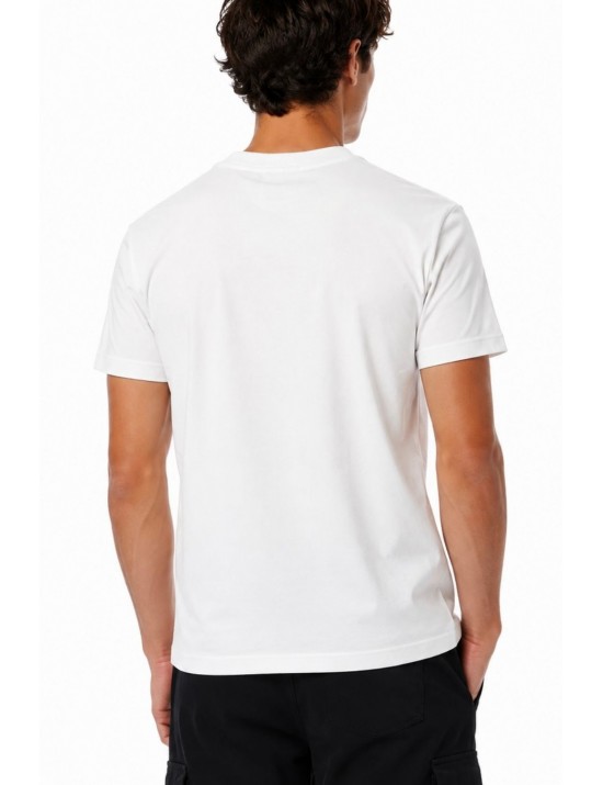 t-shirt maison 9 paris UOMO BIANCA E BEIGE - M9M2926 vista frontale