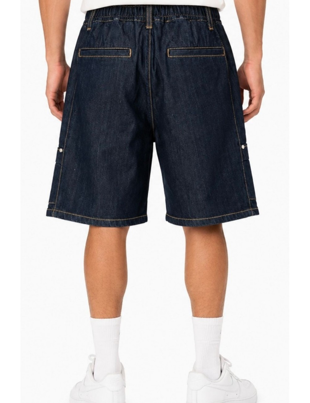 pantaloncino maison 9 paris UOMO BLU - M9S913 vista posteriore